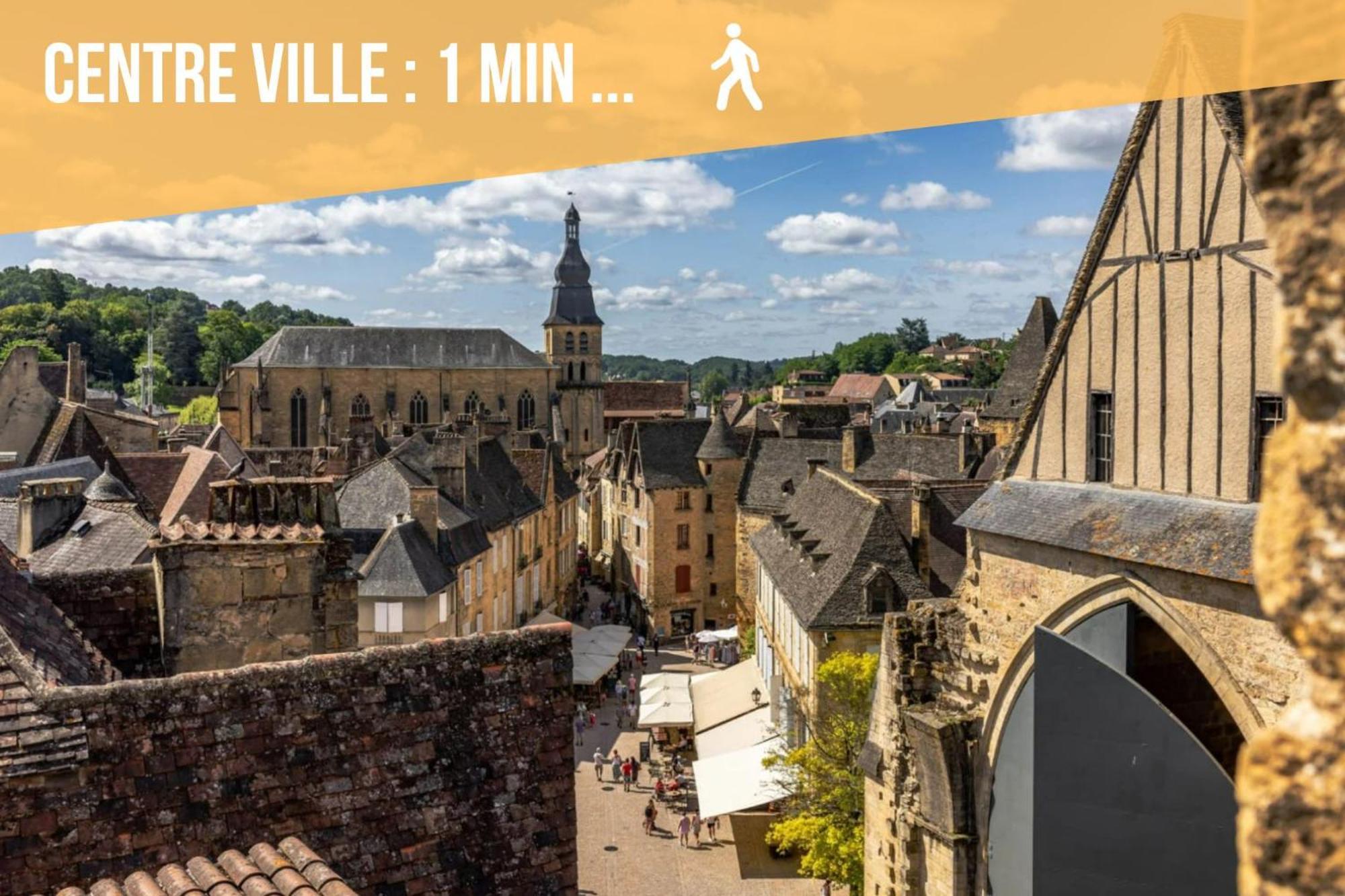 3 Pieces, Climatise, Calme, 100M Du Centre, Parking, "Lyriade" Sarlat-la-Canéda Exterior foto